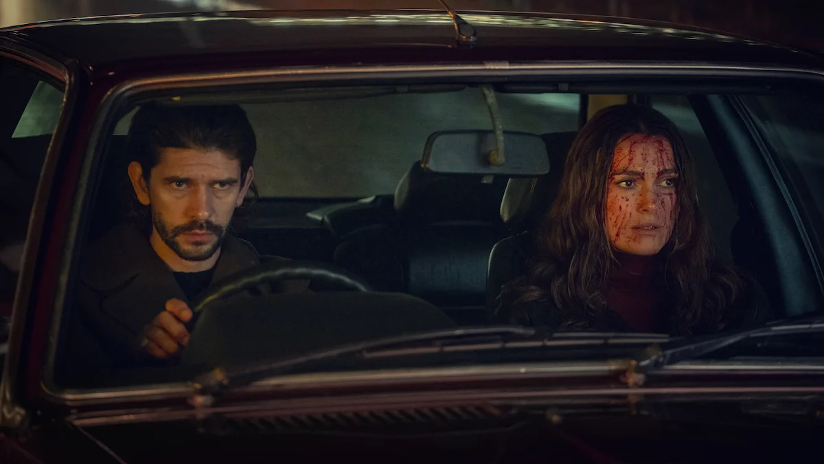 Kiera Knightley and Ben Whishaw in “Black Doves” (Netflix/Ludovic Robert)