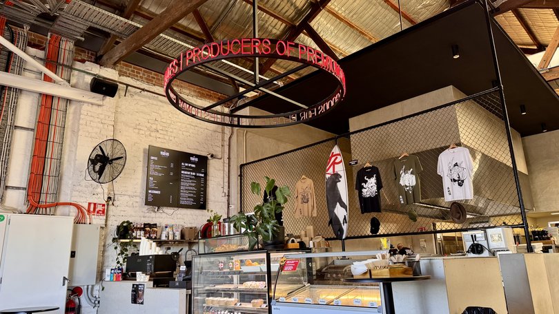 The cafe at Running With Thieves.