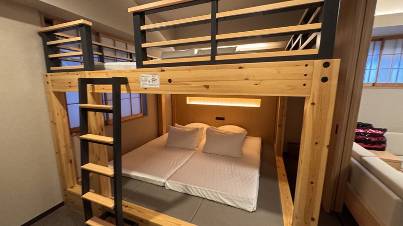 Mimaru Suites Tokyo Nihonbashi bedroom for four.