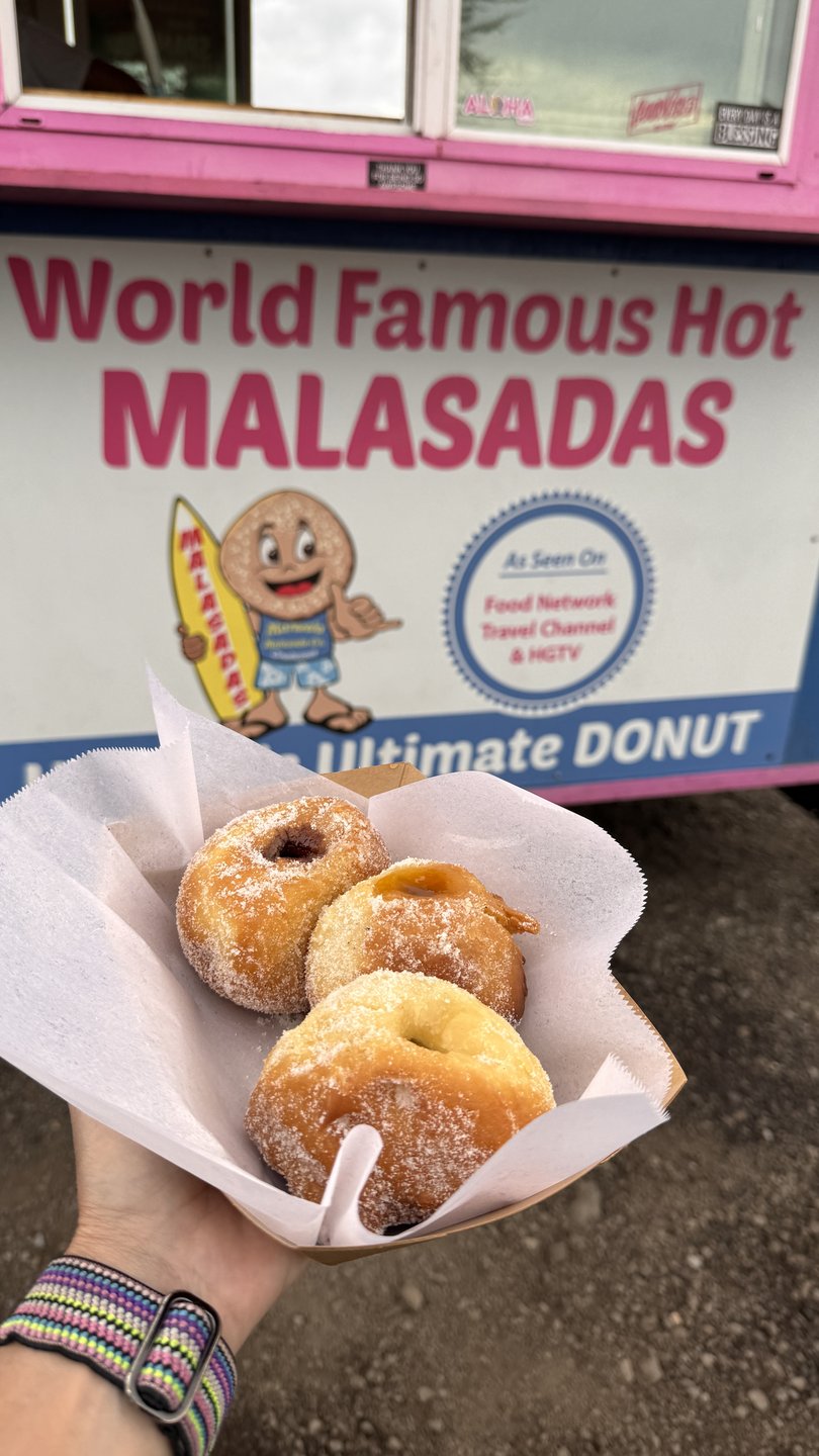 Manuela Malasada Company delivers the goods on the roadside not far from Westin Hapuna Beach Resort.