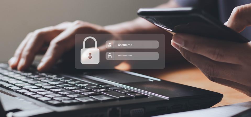 Multi-Factor Authentication, User, Login, Cybersecurity privacy protect data. internet network security technology. Encrypted data. Personal online privacy. Cyber hacker threat.