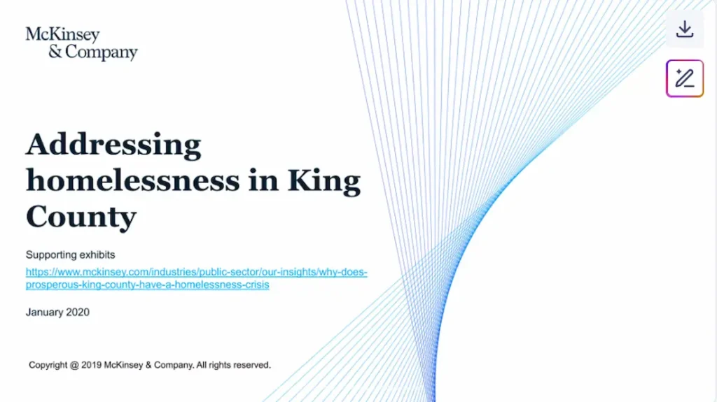 example of three-color rule in mckinsey style presentation