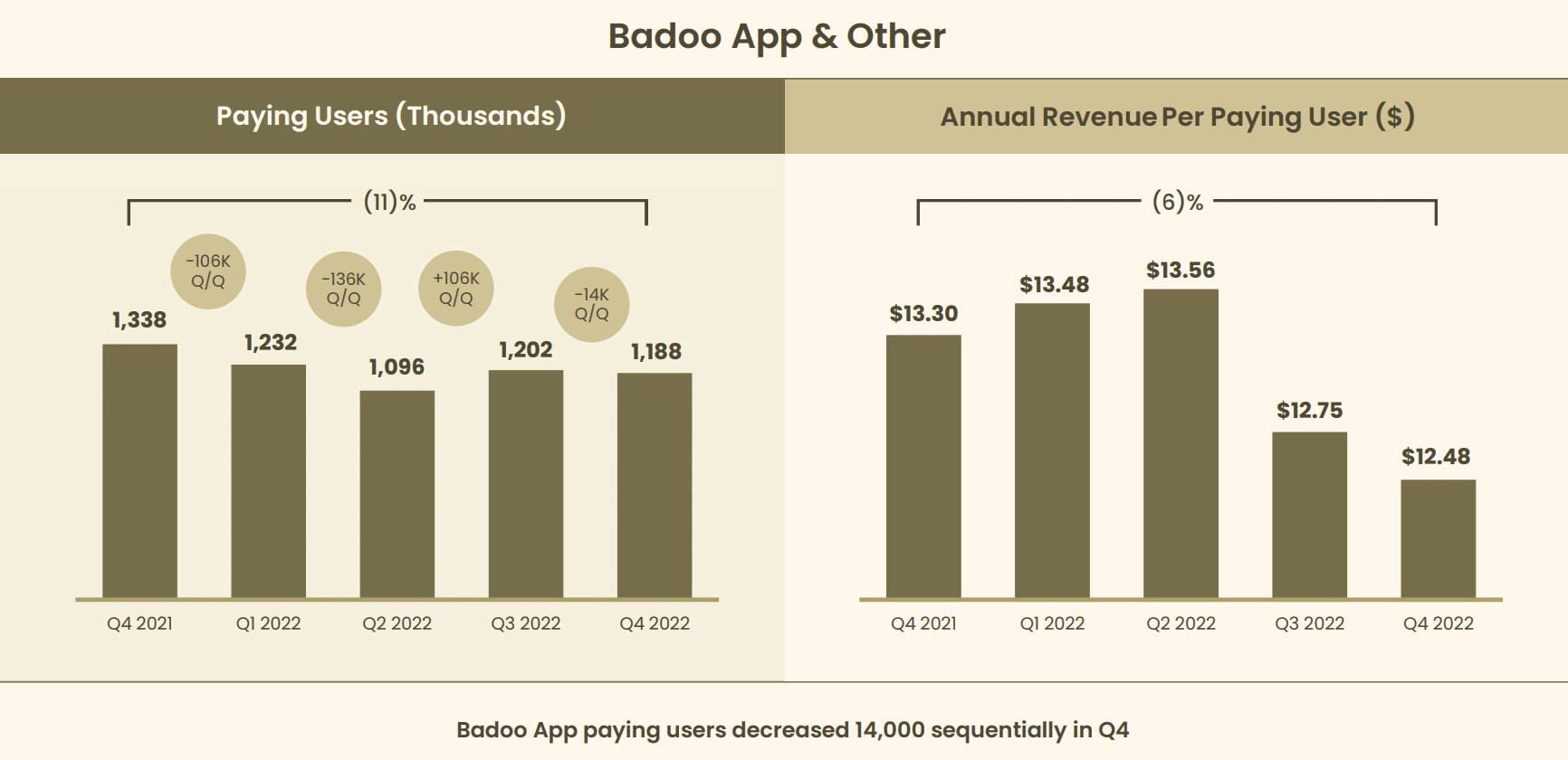 Badoo App and Other Revenue