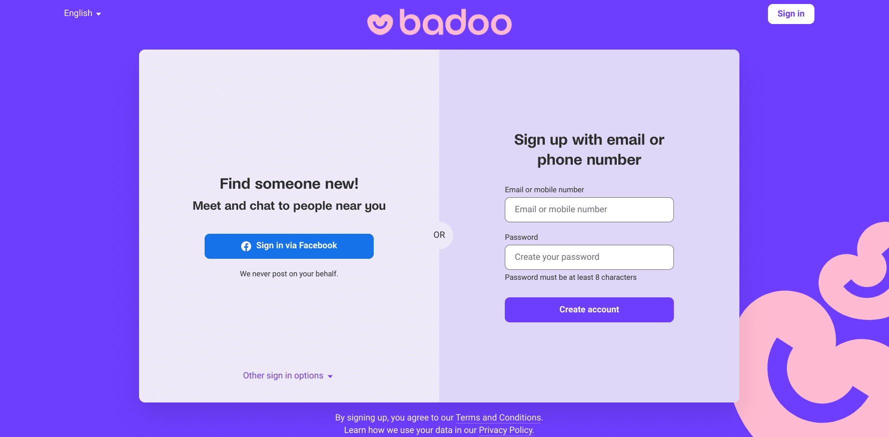 Badoo Home