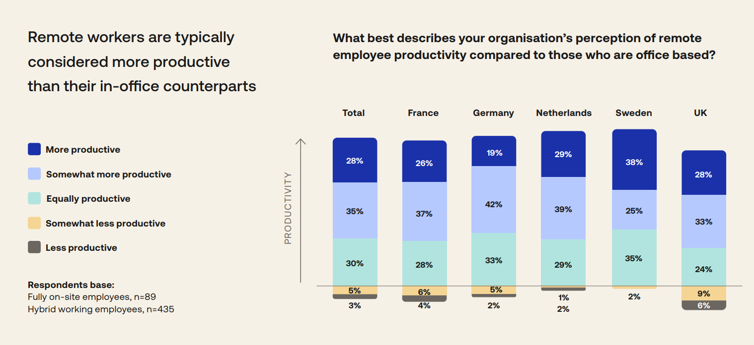 Remote worker productivity EU