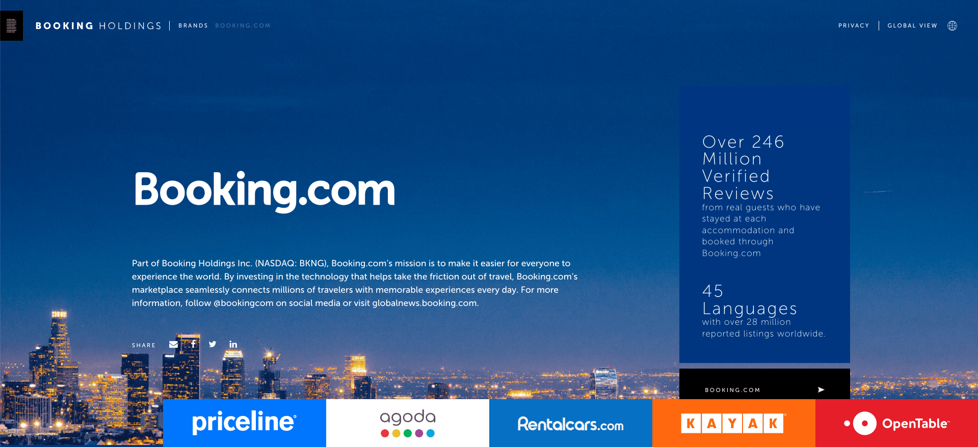 Booking.com home