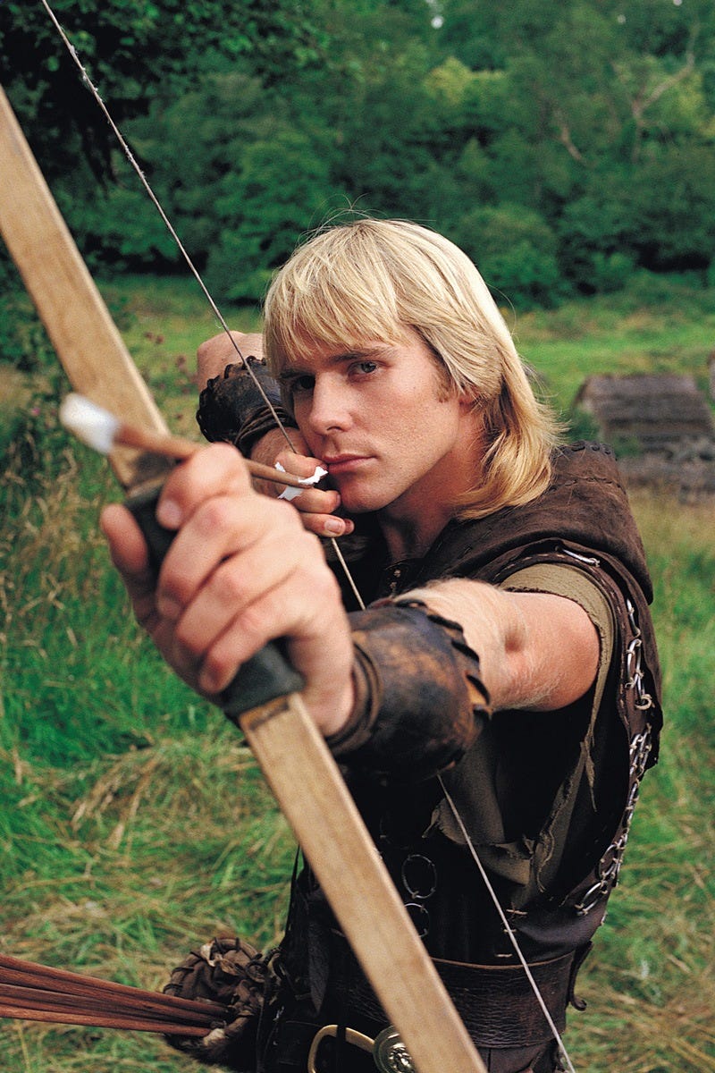 Jason Connery as the second Robin, Earl of Huntingdon