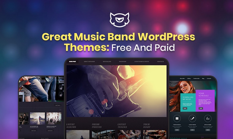 Great Free and Premium Music WordPress Themes.