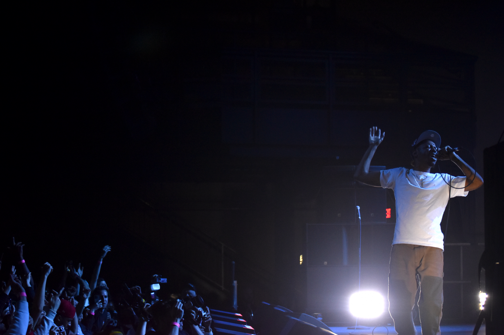 A moment of spotlight serenity for Cousin Stizz at the Roadrunner, April 22, 2022 (photo credit: Brandon Hill).