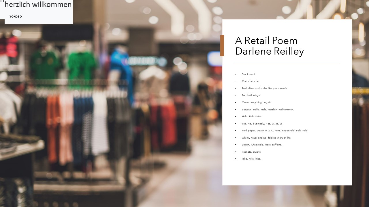 A Retail Poem