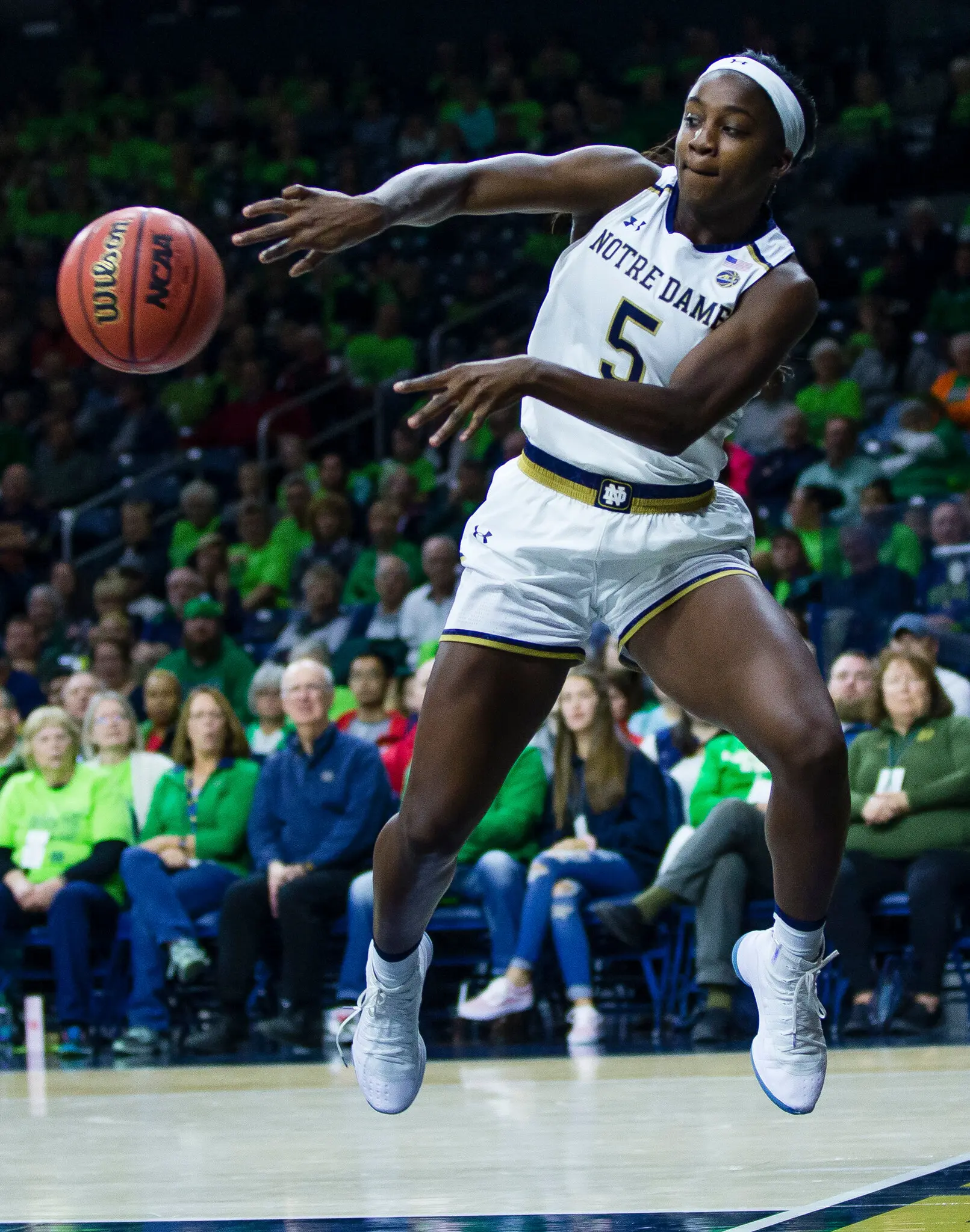 Young won an N.C.A.A. championship with the women’s basketball team at Notre Dame in 2018.