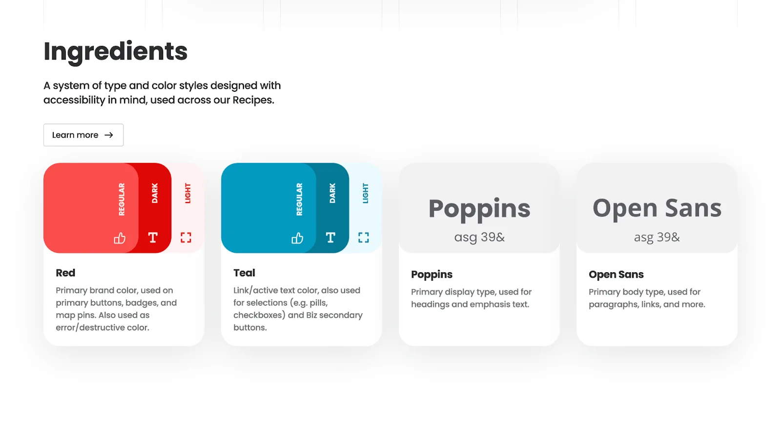 Product, Font