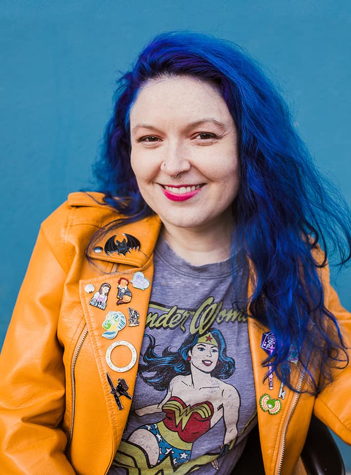 Pantozzi uses her role as editor to elevate the voices and experiences of women and minorities, including disabled people.