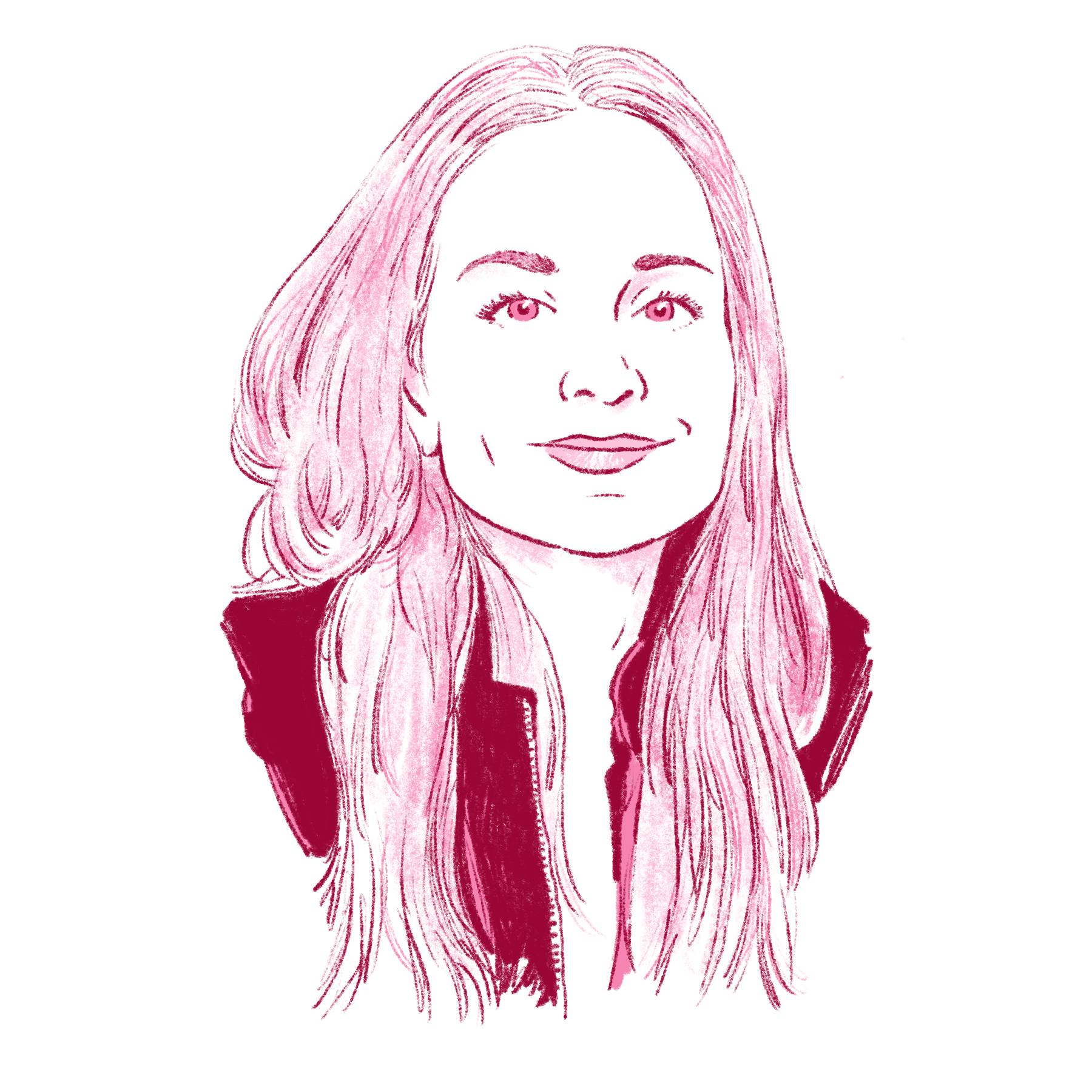 illo of author Jenna blum for books