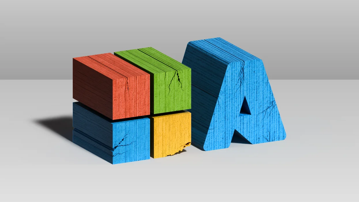 Cracking Microsoft Azure logo