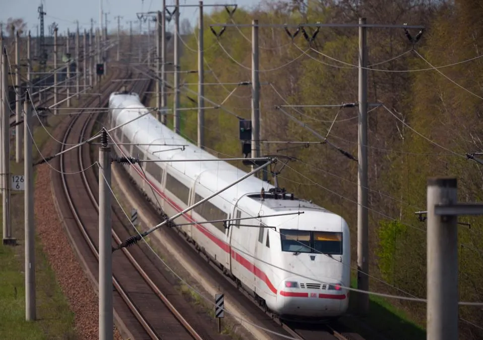 Railroad line in Brandenburg