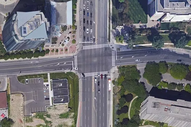 Intersection of Hurontario and Elm