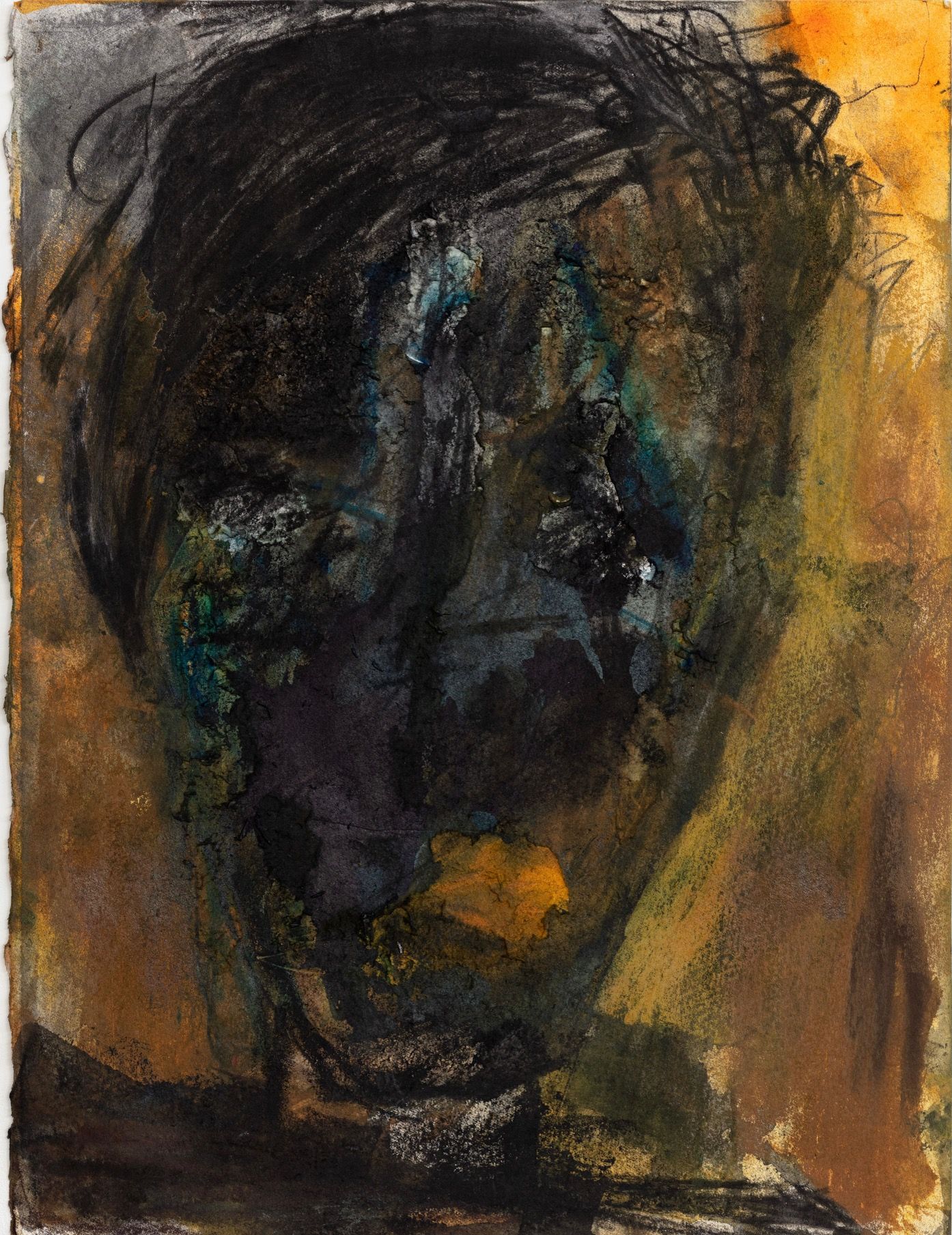 Untitled 14. charcoal, acrylic, bockingford. 38x29 cms