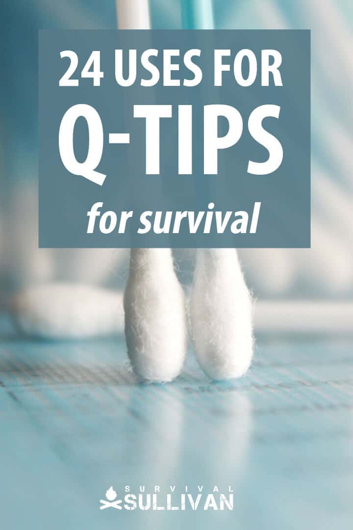 q-tips survival uses pinterest image