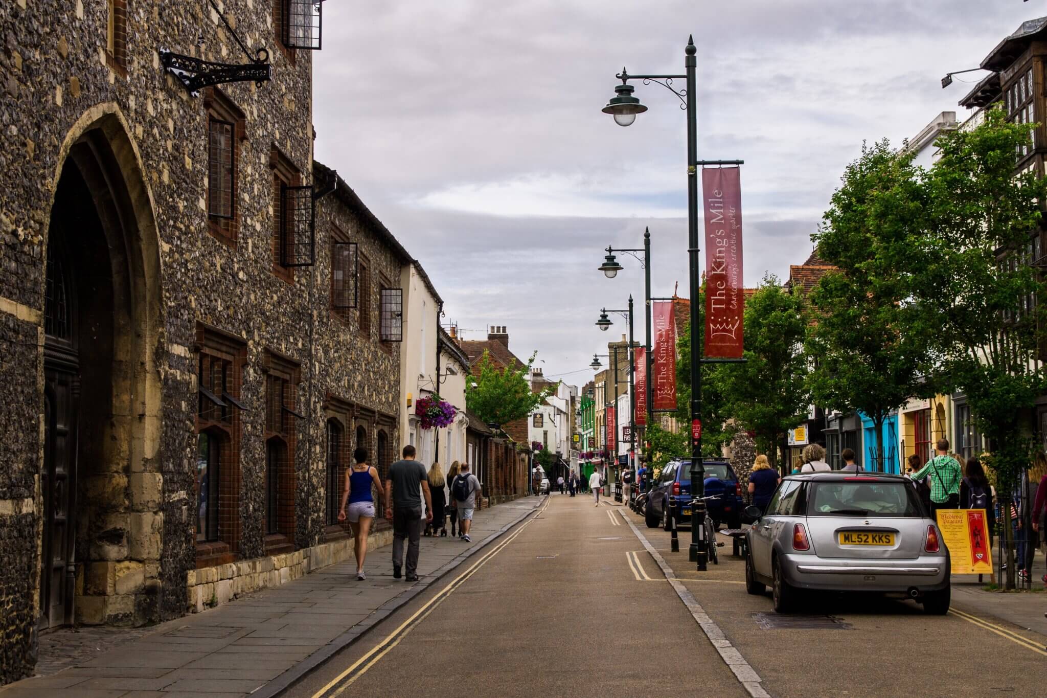 canterbury england kent uk the king's mile old world shops shoppes local artisans jewelry gifts clothes architecture english countryside town