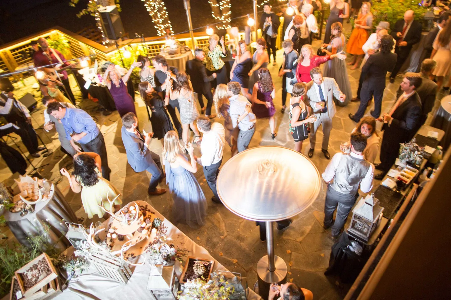 birds-eye-view-of-cocktail-hour-with-twinkle-lights