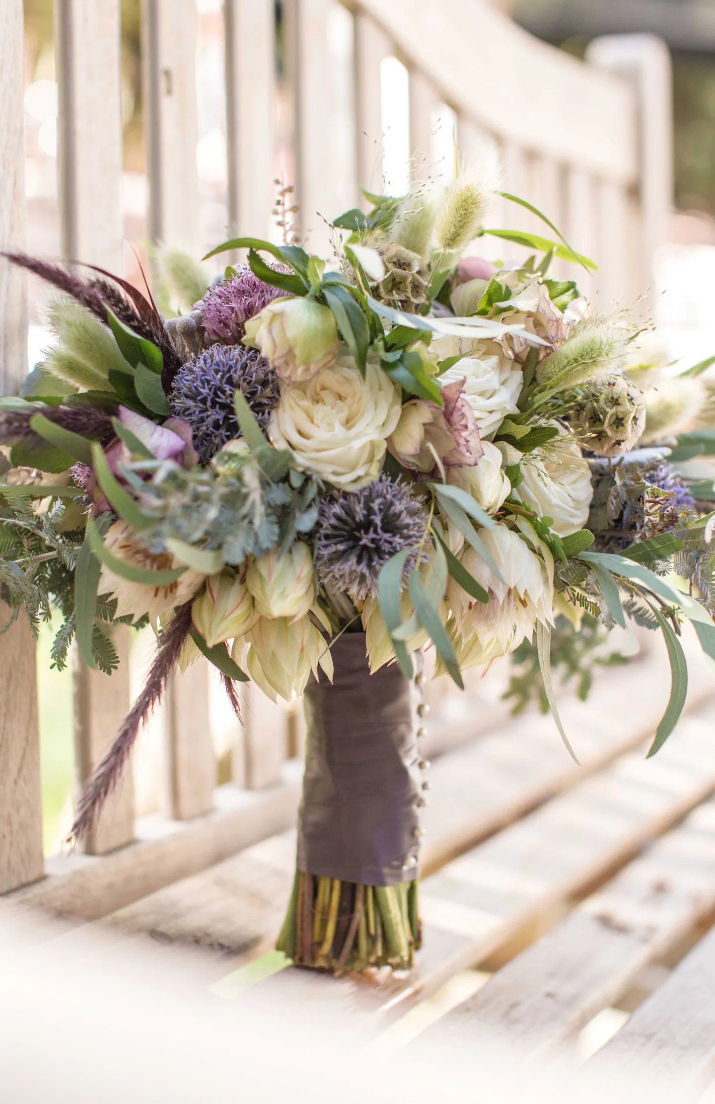 neutral-tones-rustic-bouquet-blue-purple-white-green-different-kinds-of-flowers