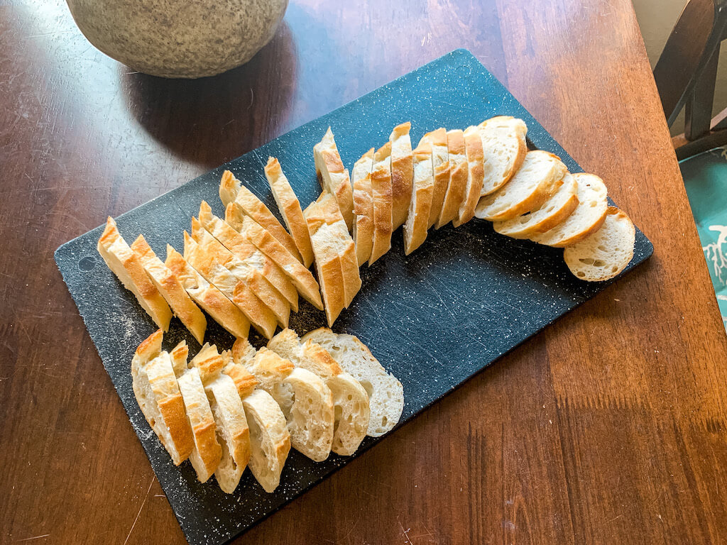bruschetta recipe italian food sourdough french bread baguette sliced