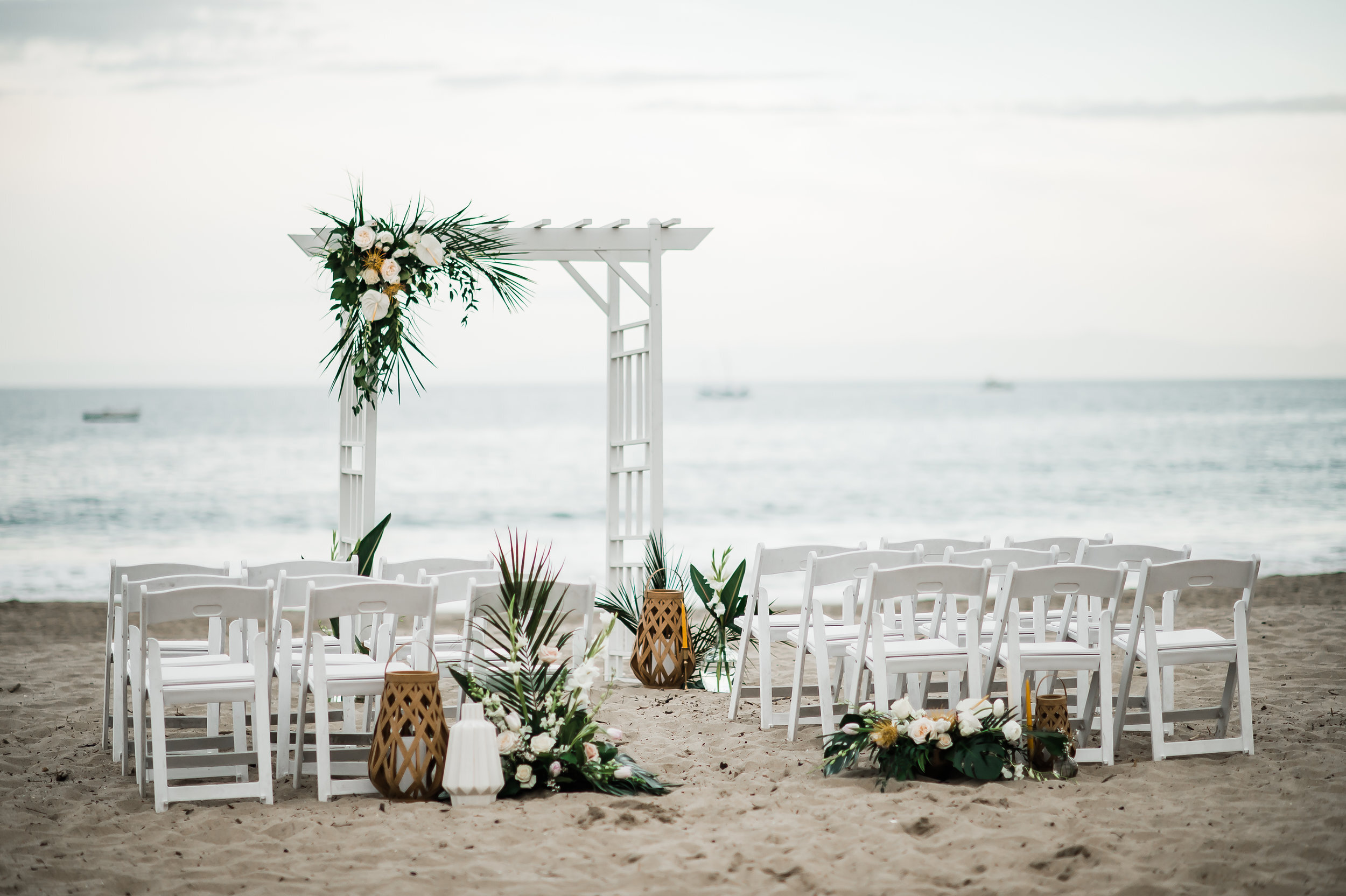 www.santabarbarawedding.com | Michelle Ramirez Photography | Ceremony Set Up on the Beach