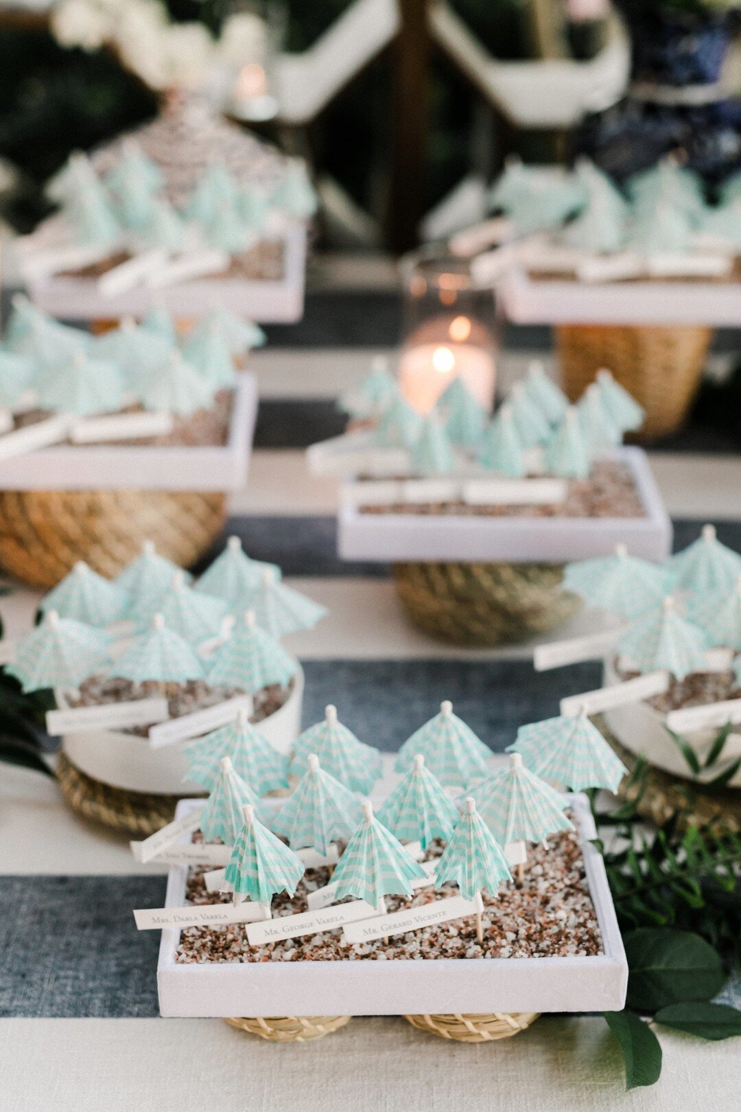 www.santabarbarawedding.com | Anna Delores Photography | Little Umbrellas in Sand