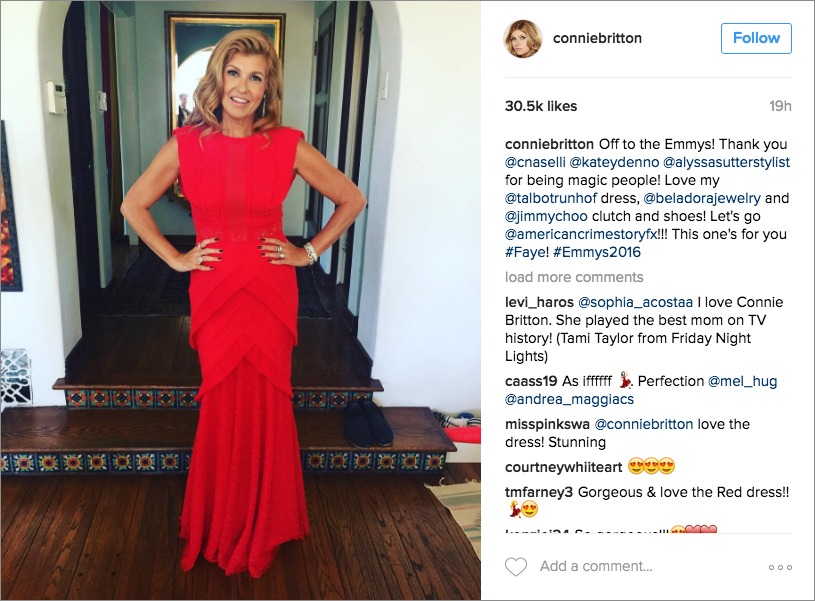 connie britton 2016 emmy awards talbot runof