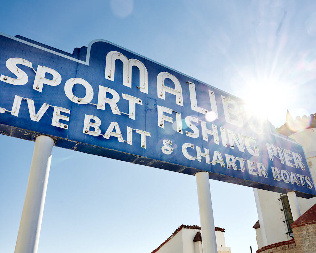 Malibu Pier Sign