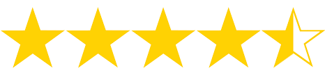 4.5 stars (out of 5)