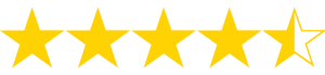 4.5 stars (out of 5)