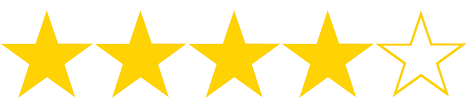 4 stars (out of 5)