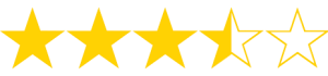 3.5 stars (out of 5)