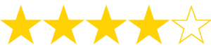 4 stars (out of 5)