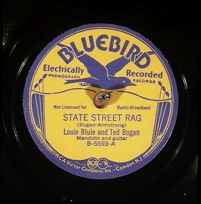 This 78 RPM record of “Doing A Stretch” by Blind Blake brought $1,325.78 in an eBay auction that close in April of 2015. Notice that the label states the song was “electrically recorded,” dating it from the late 1920s to early ’30s.