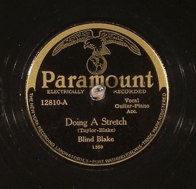 A 78 RPM record of “State Street Rag” by Louie Bluie and Ted Bogan on the Bluebird label sold for $7,855.55 with nine bids on eBay in March of 2015.
