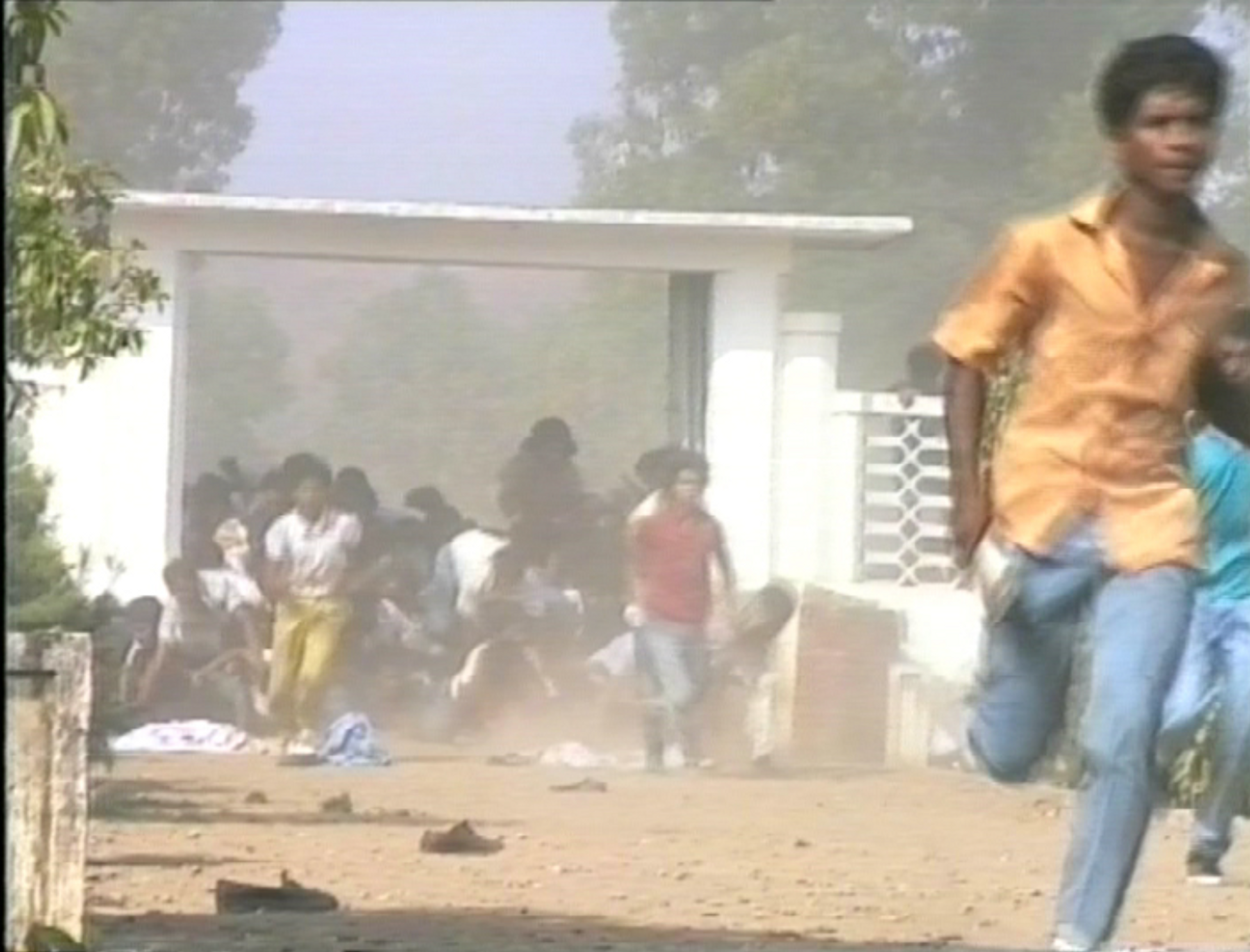 Still from a video of the 1991 Dili massacre, smuggled out by a tourist