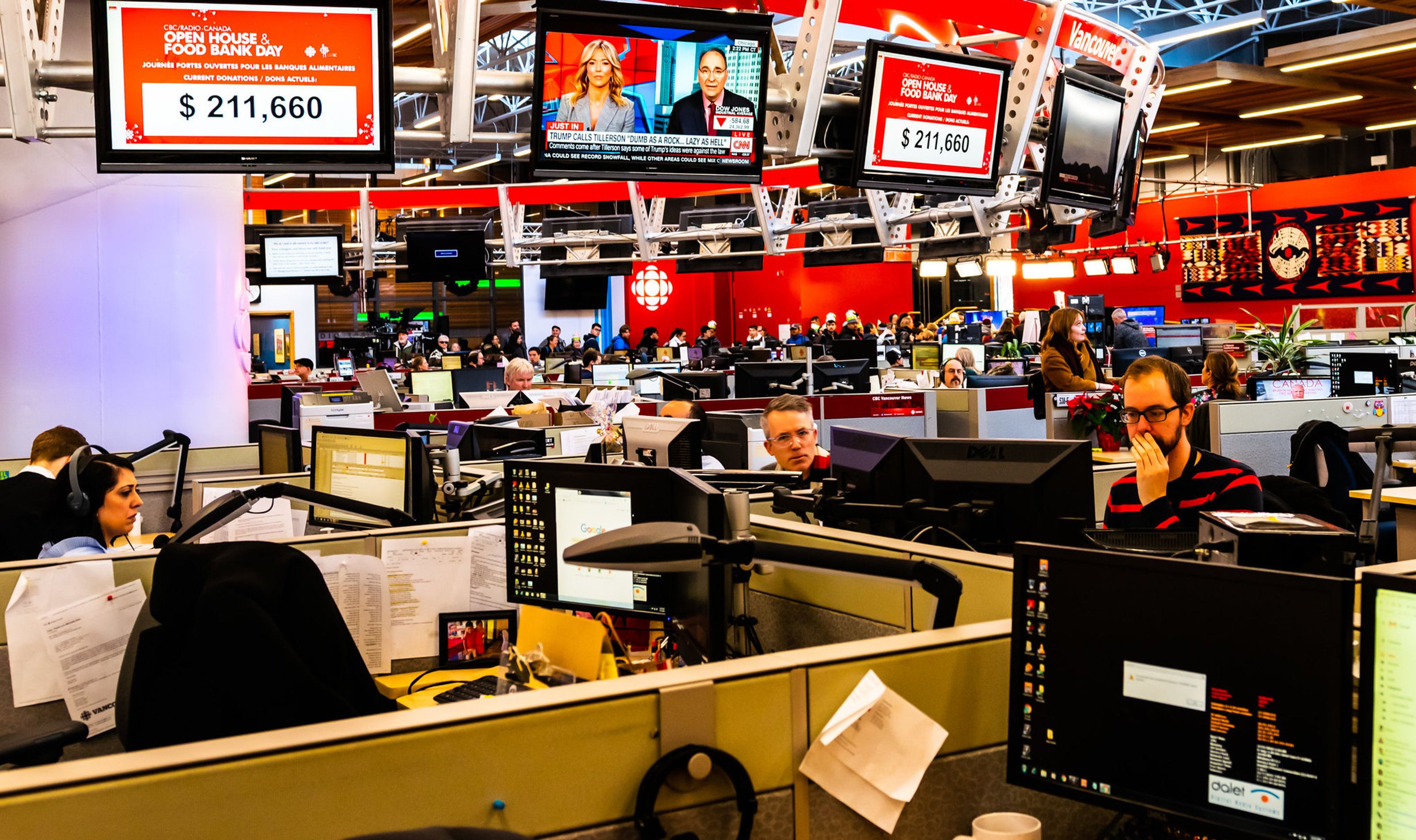 CBC Newsroom in Vancouver (Joe A. Kunzler)