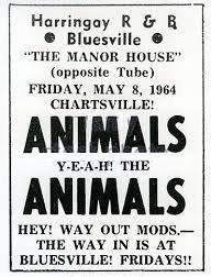 Islington Gazette: The Animals performed in 1964.