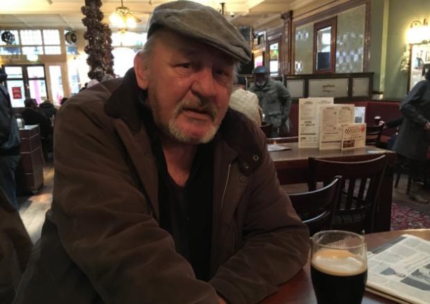 Hackney Gazette: Dave Robson has been drinking in The Rochester Castle since 1975