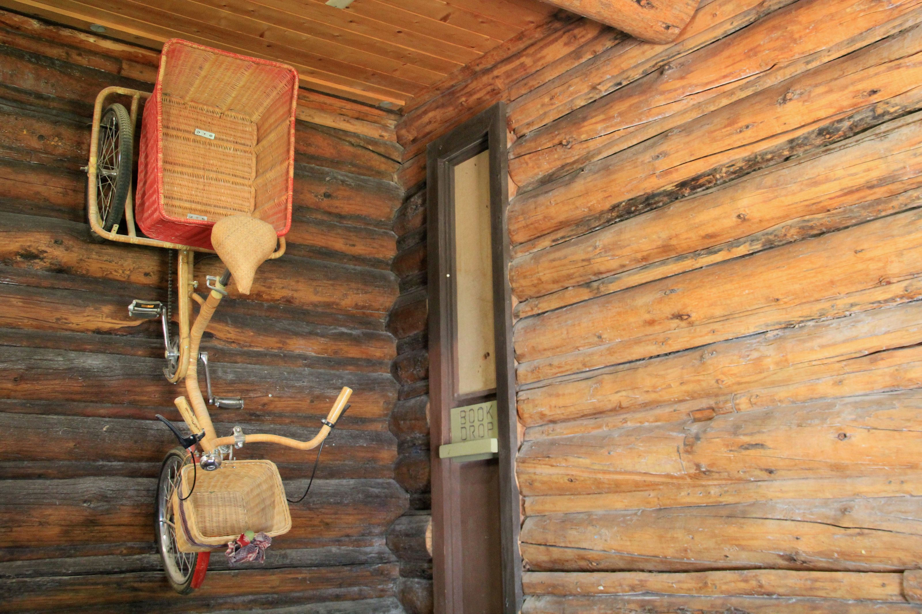 Inside the old library founded by Dr Huff.