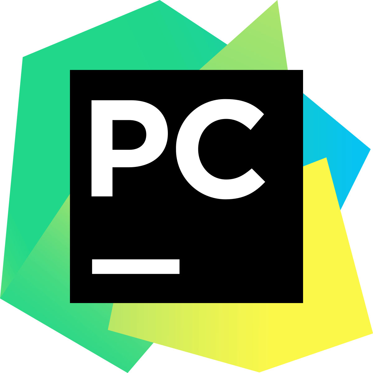 An image of PyCharm's logo that says